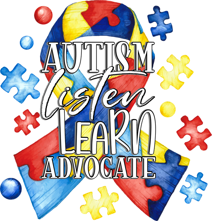 Autism Listen, Learn, Advocate (Adult) Pinks Tee's & Things