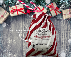 Santa Sacks, Personalized with name Pinks Tee's & Things