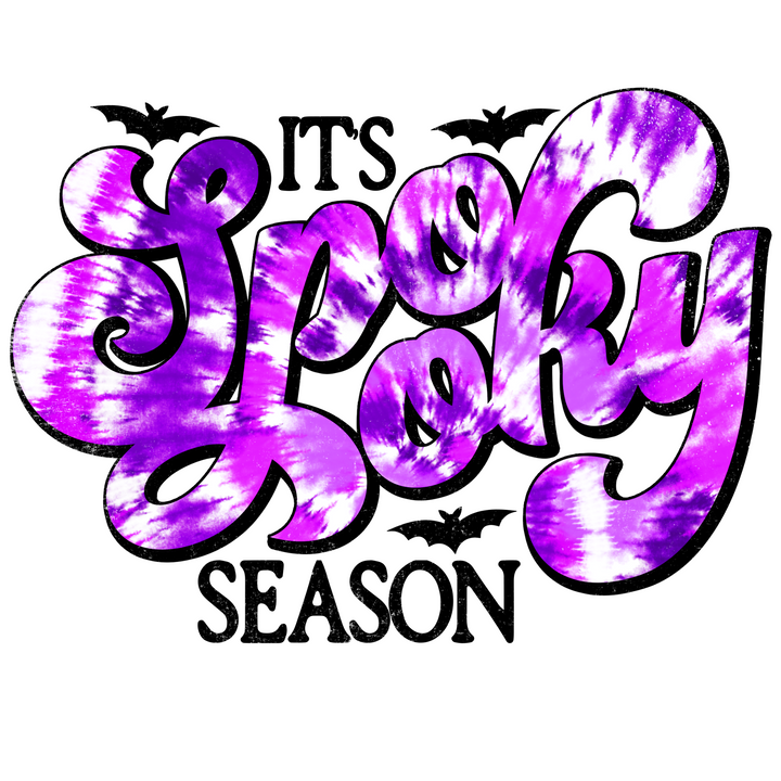 It's Spooky Season (Purple) Halloween Direct to Film (DTF) Transfer Pinks Tee's & Things