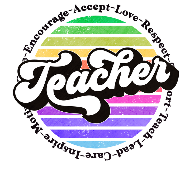 The Roles of a Teacher Direct to Film (DTF) Transfer Pinks Tee's & Things