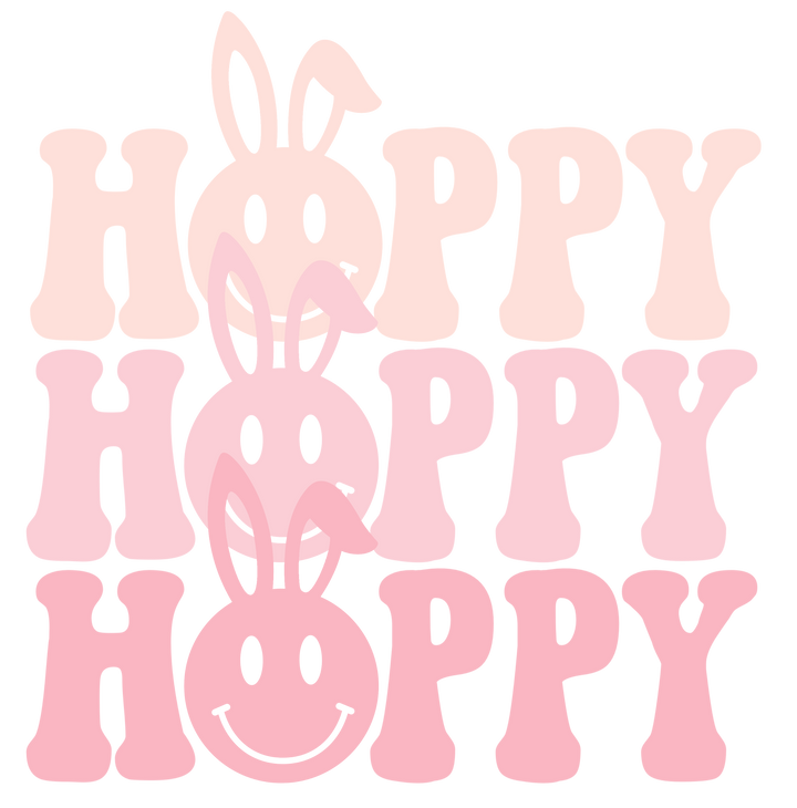 Hoppy, Hoppy, Hoppy Transfer Pinks Tee's & Things