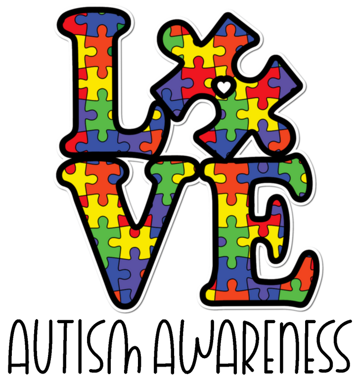 LOVE Autism Awareness Pinks Tee's & Things