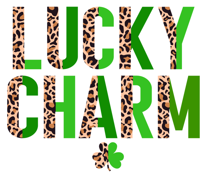 Leopard Lucky Charm Direct to Film (DTF) Transfer Pinks Tee's & Things