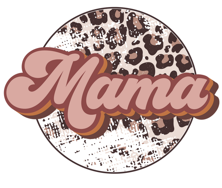 Distressed Mama Leopard Pinks Tee's & Things