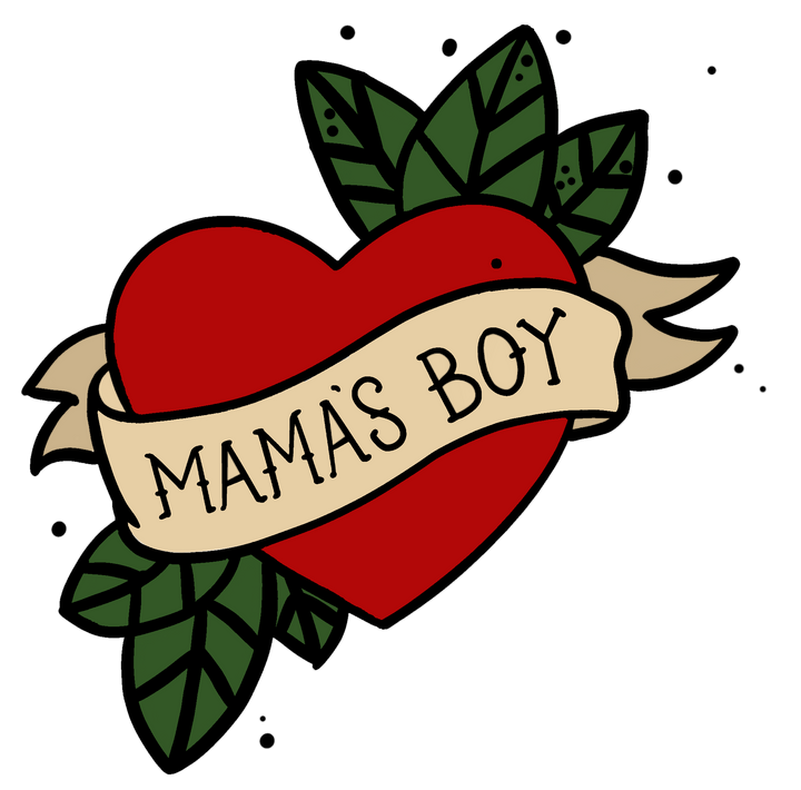 Mama's Boy Valentine (Youth) Direct to Film (DTF) Transfer Pinks Tee's & Things