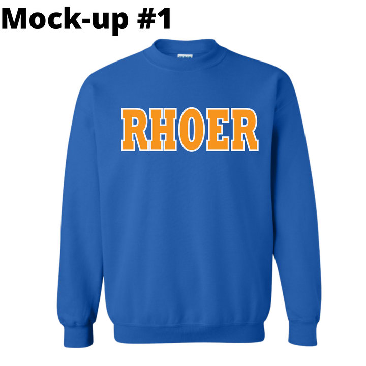 Rhoer Collegiate Sweatshirt Pinks Tee's & Things
