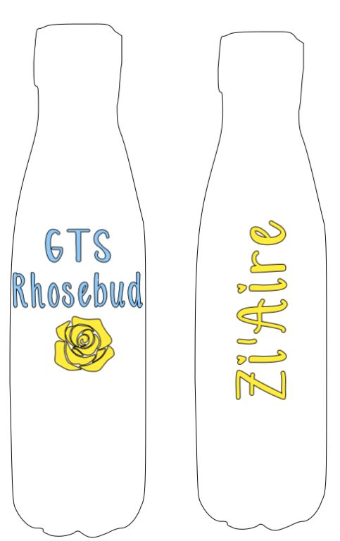 Rhosebud Water Bottle Pinks Tee's & Things