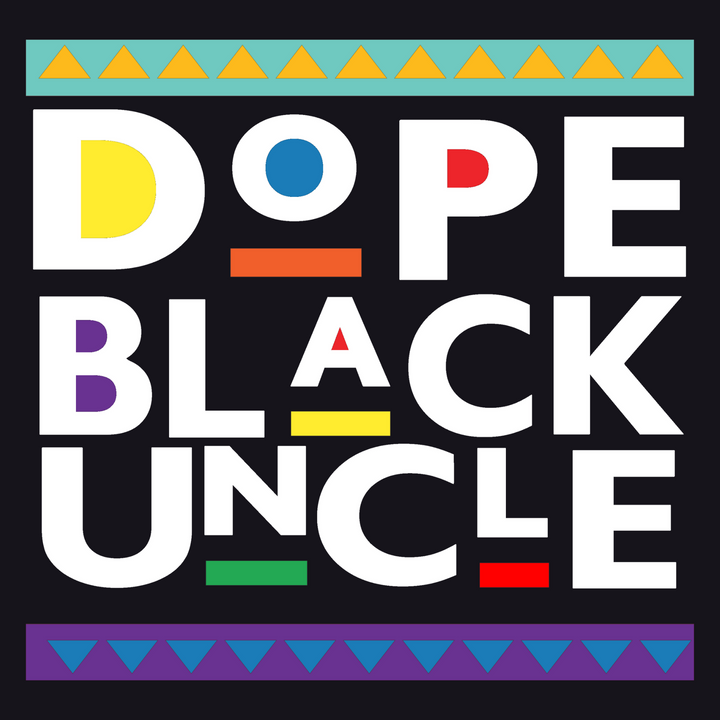 Dope Black Uncle (white font) Transfer Pinks Tee's & Things