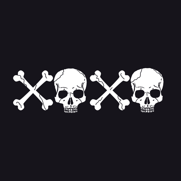 Skull and Bones XOXO Direct to Film (DTF) Transfer Pinks Tee's & Things
