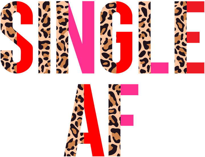 Single AF Direct to Film (DTF) Transfer Pinks Tee's & Things